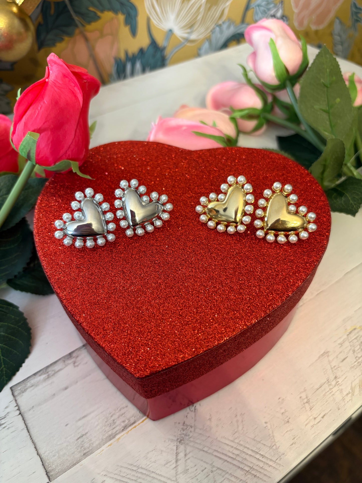 Silver Heart Earrings