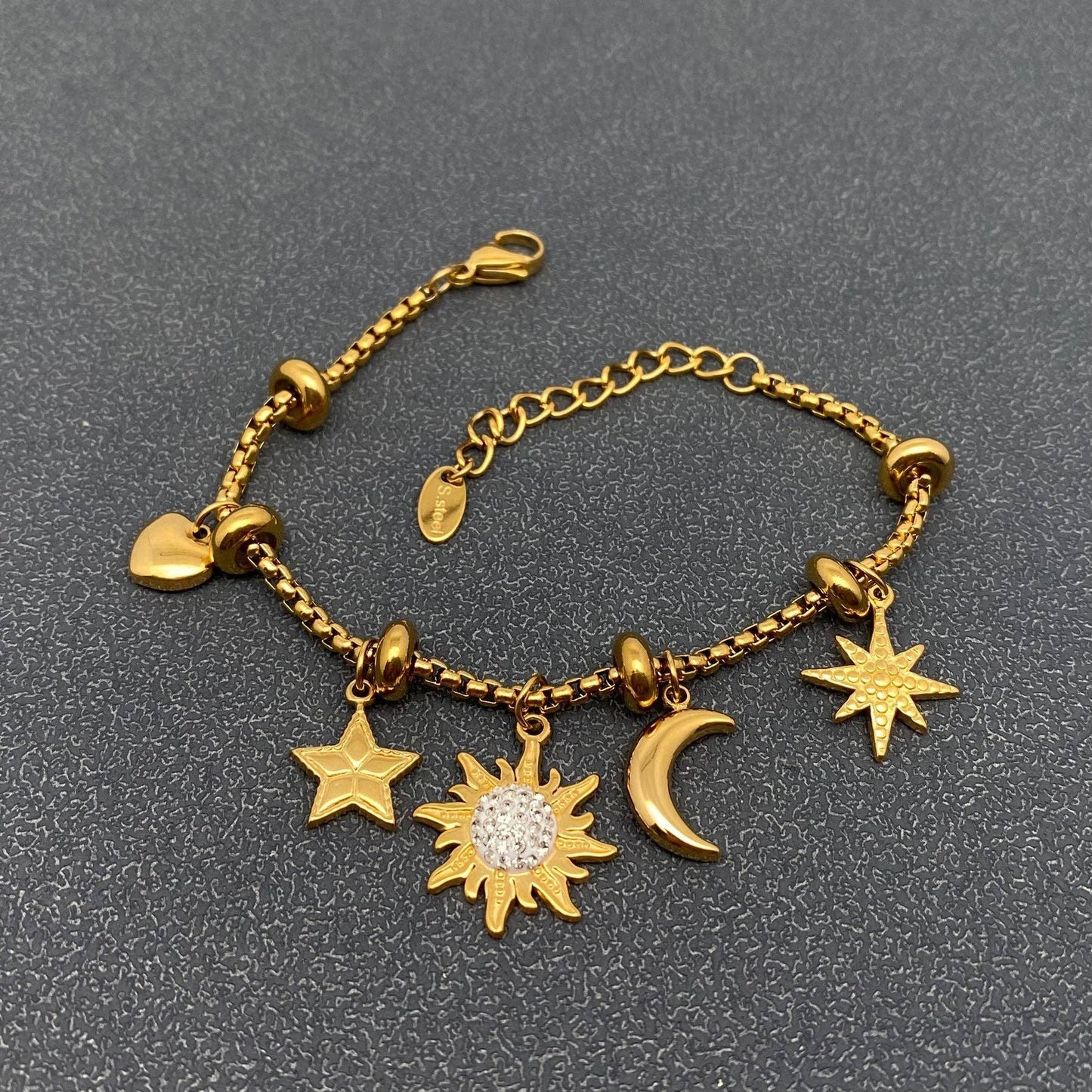 Gold Charm Bracelet