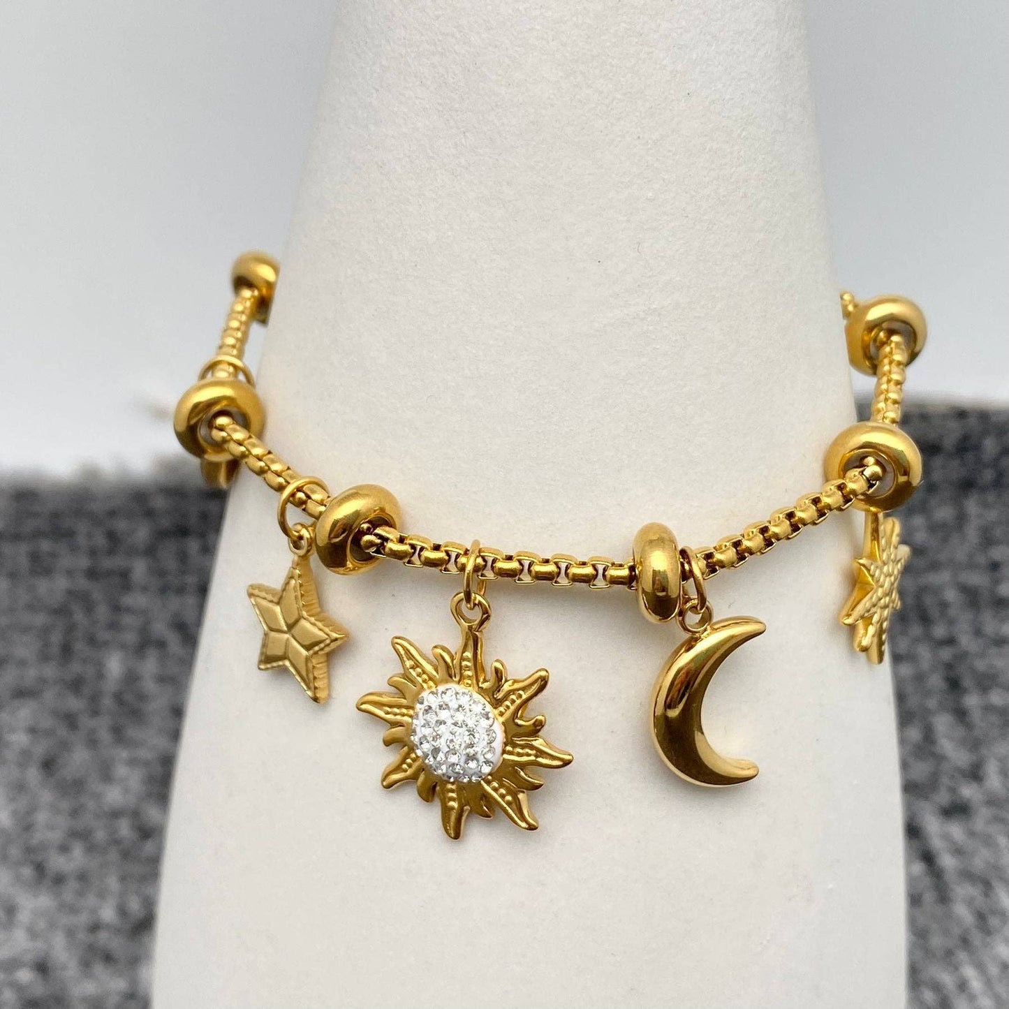 Gold Charm Bracelet