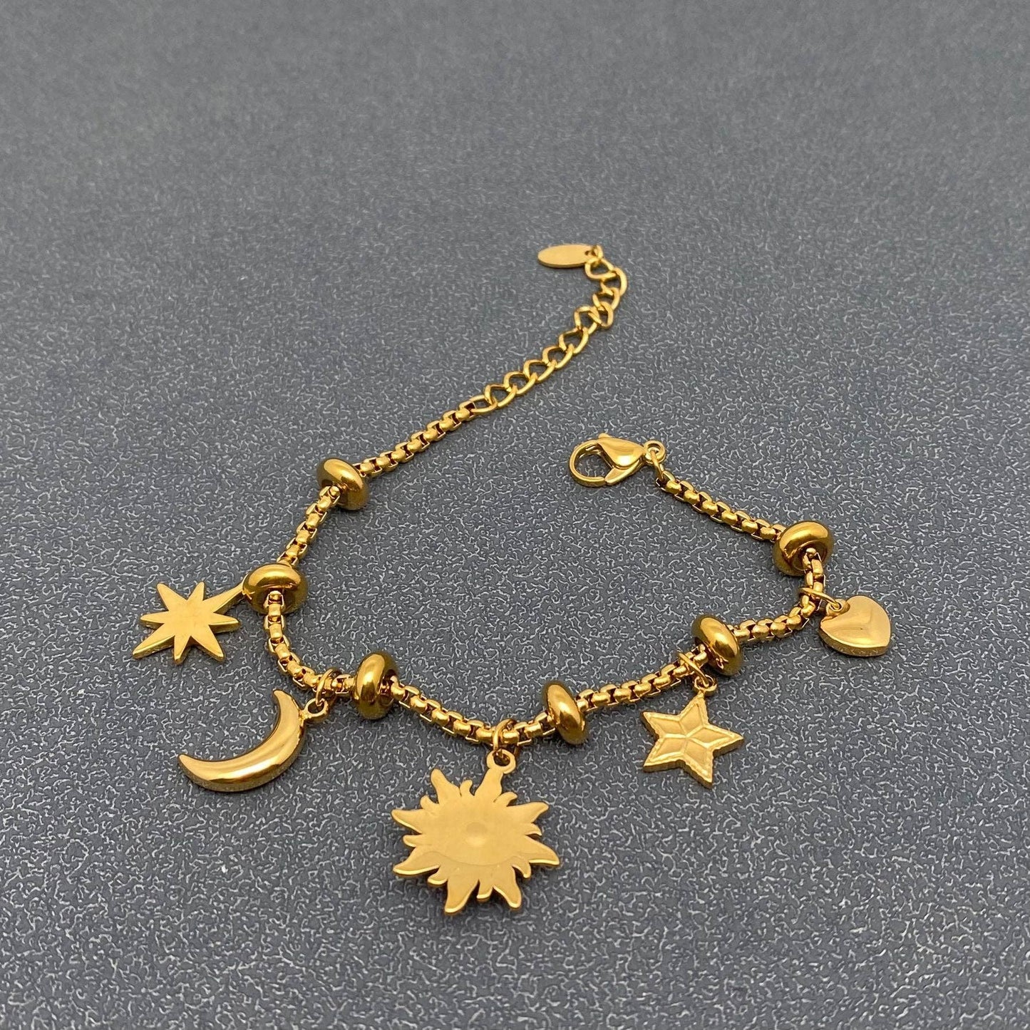 Gold Charm Bracelet