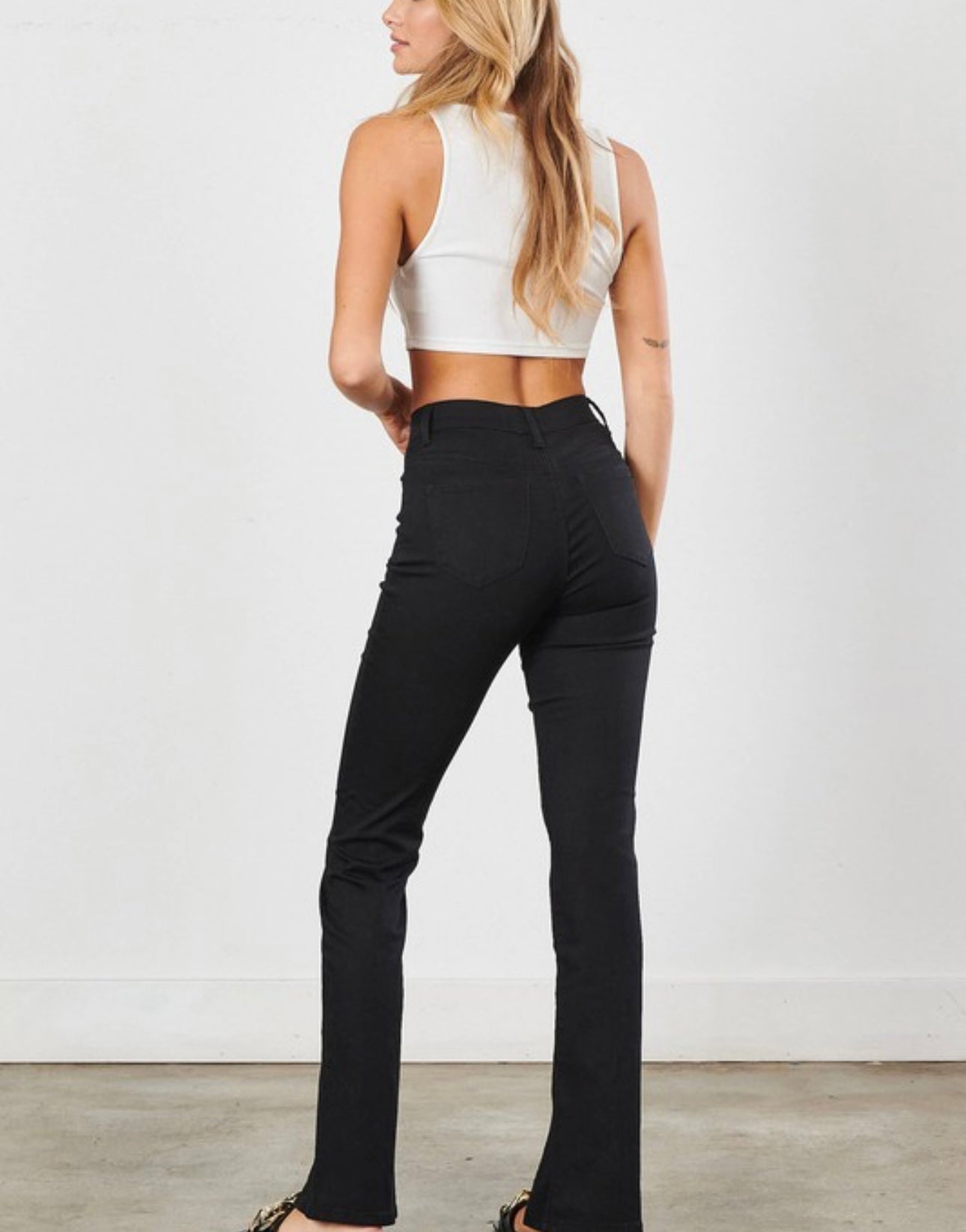 Front Slit Boot Cut